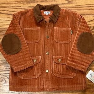 NWT Le Top 5 Burnt Orange Corduroy Jacket